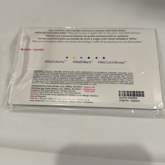 NWT Color Street "Bat’s Amore" Blue Purple Nail Strips - Picture 4 of 5